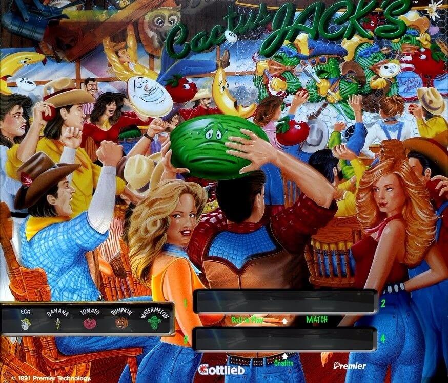 Cactus Jack's Pinball Mods (Gottlieb, 1991 Pinball Mods) Pinball Mods